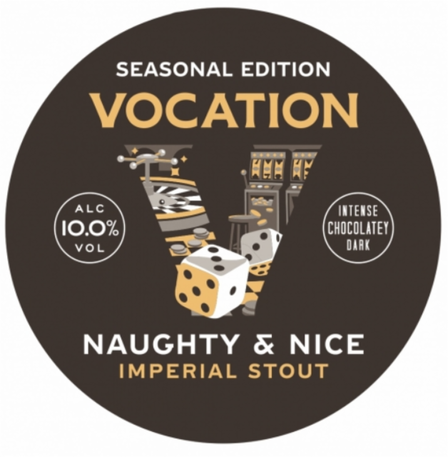 Naughty & Nice: Imperial Stout 10.0%, Vocation Brewery, England