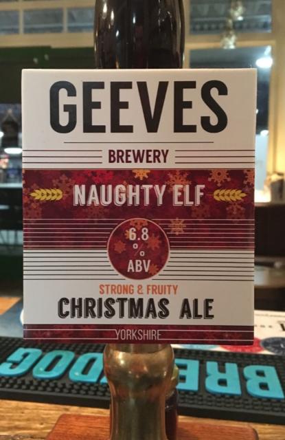 Naughty Elf 6.8%, Geeves Brewery Ltd, England