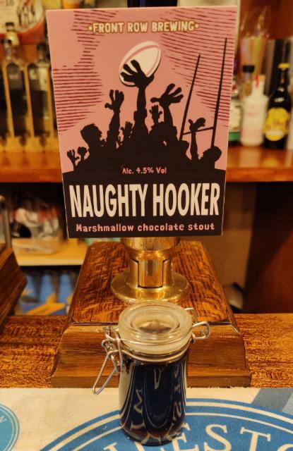 Naughty Hooker 4.5%, Front Row Brewing, England