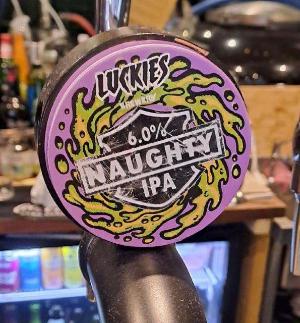 naughty ipa 6.0%, Luckies, United Kingdom