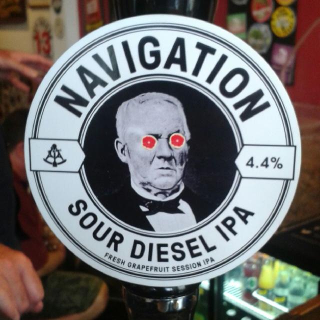 Navigation Sour Diesel IPA 4.4%, Navigation Brewery, England