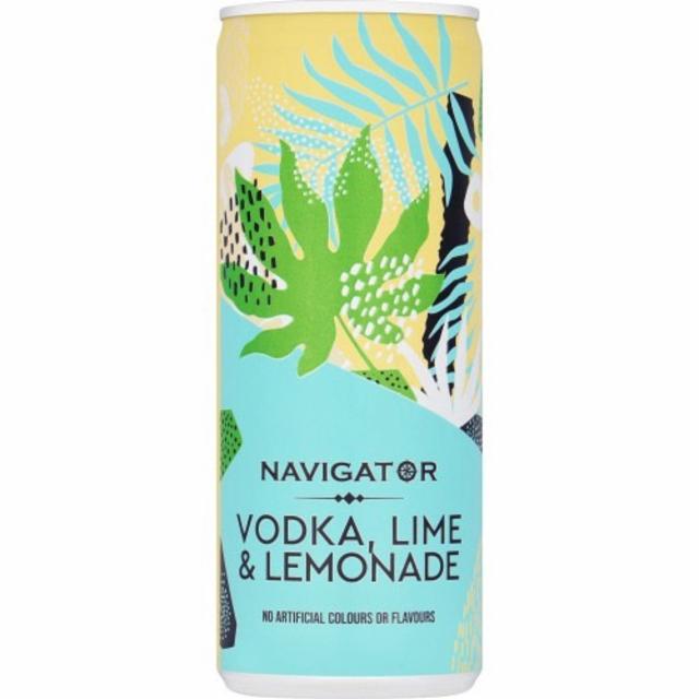 Navigator Vodka, Lime & Lemonade 3.4%, Manchester Drinks Company, England