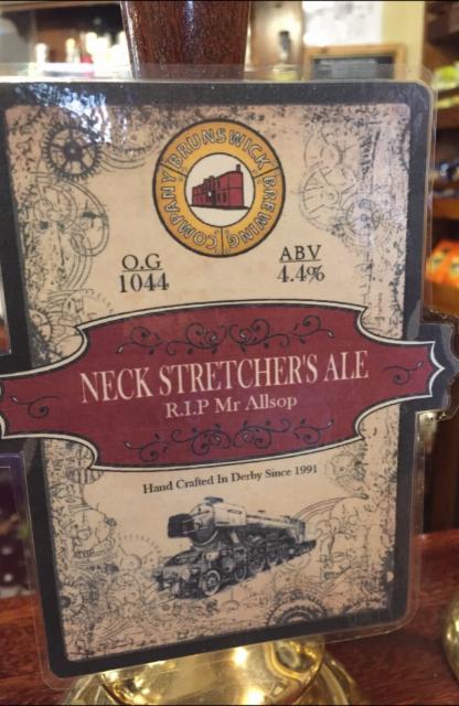 Neck Stretcher's Ale (RIP Mr. Allsop) 4.4%, Brunswick Brewing Company, England