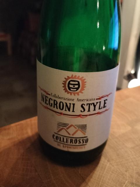 Negroni Style 8.2%, Collerosso, Italy