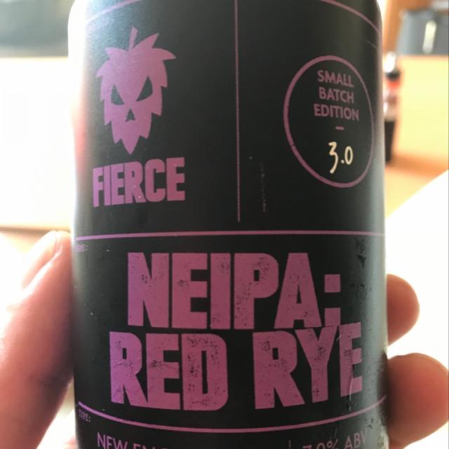 NEIPA: Red Rye 7.0%, Fierce Beer Ltd, Scotland