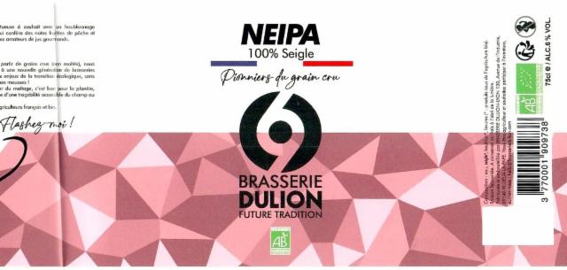 NEIPA 100% Seigle 6.5%, Brasserie Dulion, France