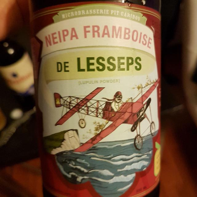 Neipa framboise De Lesseps 5.5%, Microbrasserie Pit Caribou, Canada