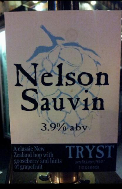 Nelson Sauvin 3.9%, Tryst Brewery, Scotland
