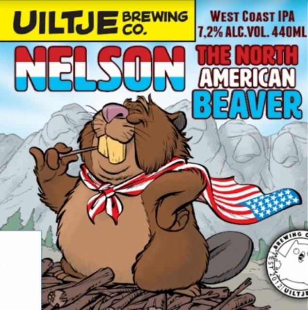 Nelson The North American Beaver 7.2%, Uiltje Brewing Co, Netherlands