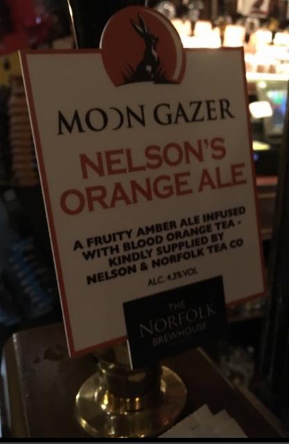 Nelson's Orange Ale 4.3%, Moon Gazer - Norfolk Brewhouse, England