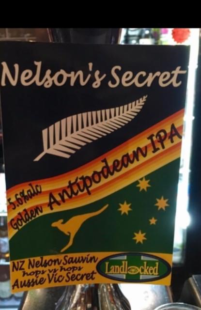 Nelson's Secret 5.6%, Landlocked Brewing Co, England
