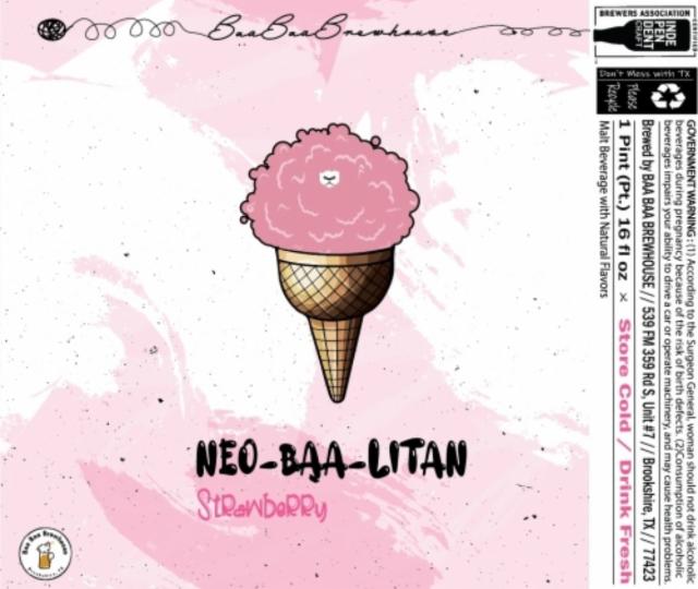 Neo-Baa-Litan (Strawberry) 5.3%, Baa Baa Brewhouse, United States