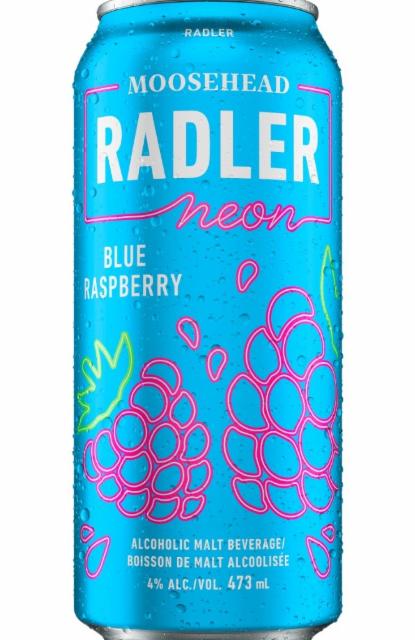 Neon Radler Blue Raspberry 4.0%, Moosehead Breweries Limited, Canada