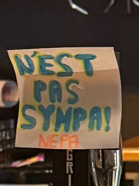 N'est pas sympa 5.0%, Brasserie Du Grillen, France