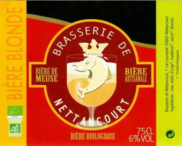 Nettancourt Blonde 6.0%, Brasserie De Nettancourt, France