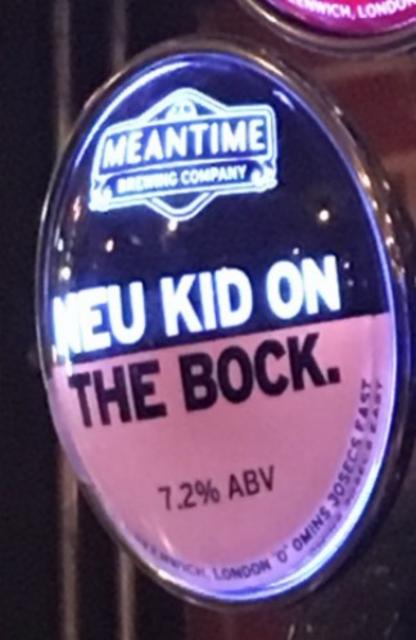 Neu Kid On The Bock. 7.2%, Meantime Brewing, England