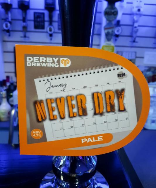 Never Dry 4.7%, Derby Brewing, England