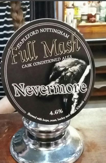 Nevermore 4.6%, Full Mash Brewery, England