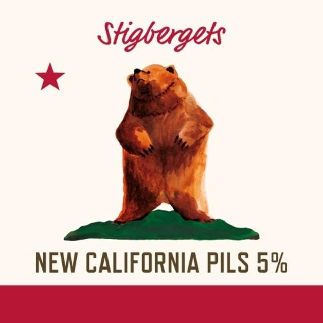 New California Pils 5.0%, Stigbergets Bryggeri, Sweden