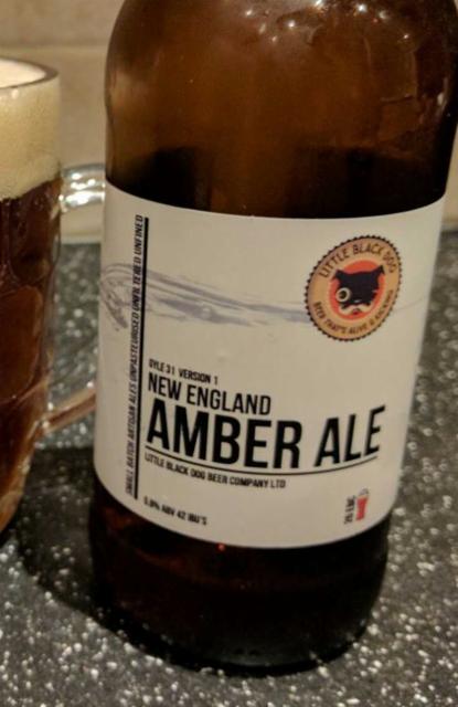 New England Amber Ale 5.8%, Little Black Dog Beer Company Limited, England