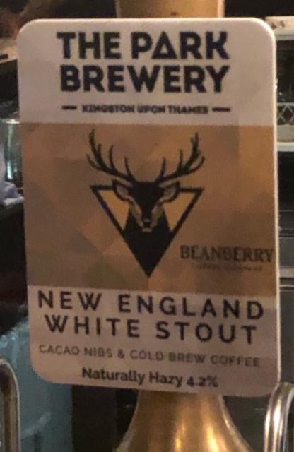 New England White Stout 4.2%, The Park Brewery, England
