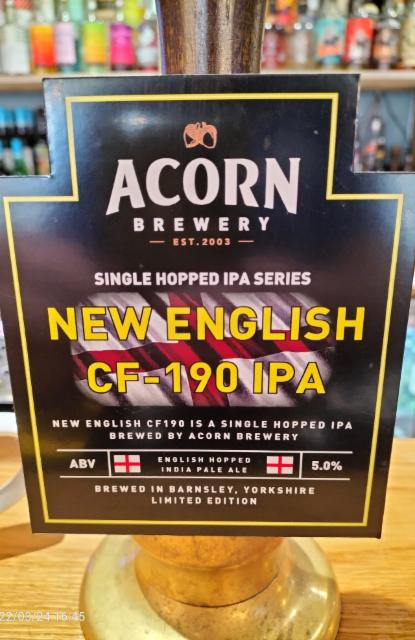 NEW ENGLISH CF-190 IPA 5.0%, Acorn Brewery, England