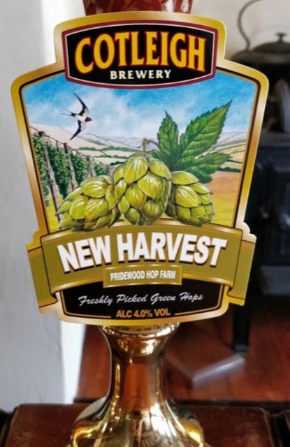 New Harvest 4.0%, Cotleigh Brewery, England