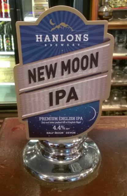 New Moon IPA 4.4%, Hanlons Brewery, England