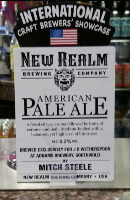 New Realm American Pale Ale 5.2%, New Realm, United States