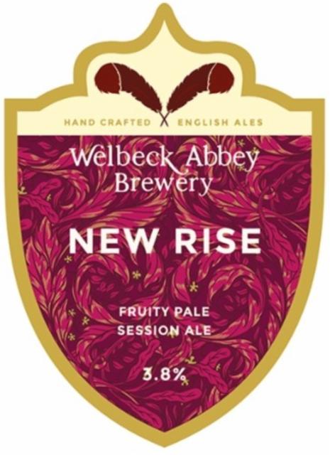New Rise 3.8%, Welbeck Abbey Brewery, England