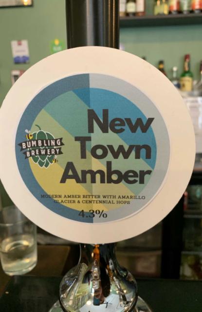 New Town Amber 4.3%, Bumbling Brewery, England