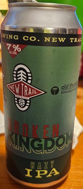 New trail broken kingdom hazy ipa, Old thunder