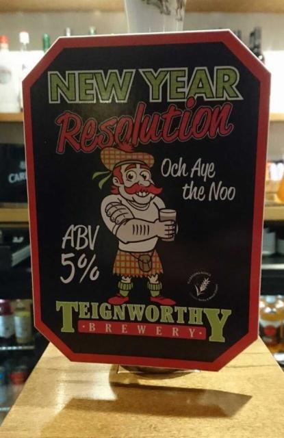 New Year Resolution 5.0%, Teignworthy Brewery, England