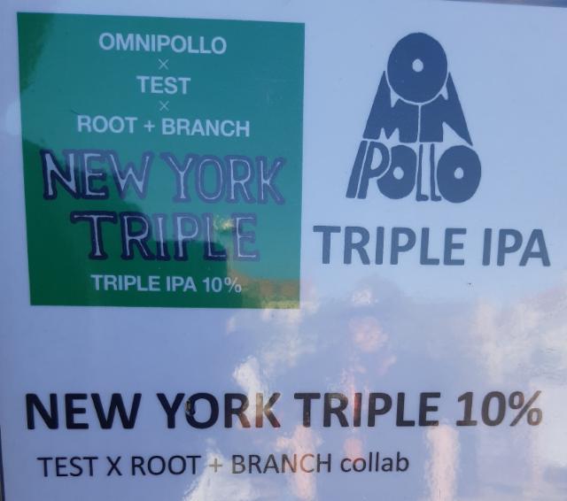New York Triple IPA 10.0%, Omnipollo, Sweden