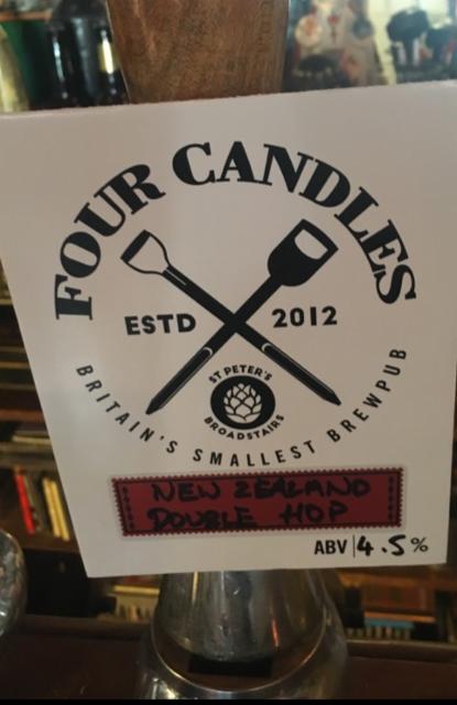 New Zealand Double Hop 4.5%, Four Candles, England
