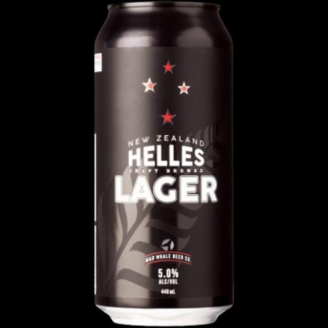 New Zealand Helles Lager 5.0%, Mad Whale Beer Co., New Zealand