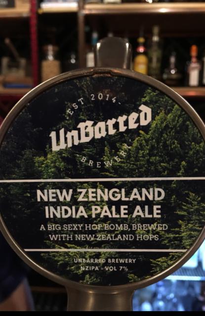 New Zengland India Pale Ale 7.0%, UnBarred Brewery, England