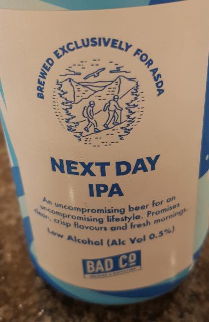 Next Day IPA 0.5%, Bad Co., England
