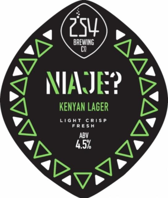 Niaje? 4.5%, 254 Brewing Co., Kenya