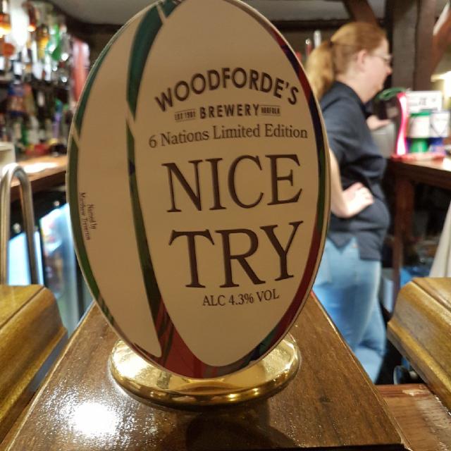 Nice Try 4.3%, Woodforde's Brewery, England