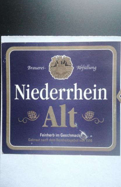 Niederrhein Alt 4.8%, Privatbrauerei Bolten, Germany