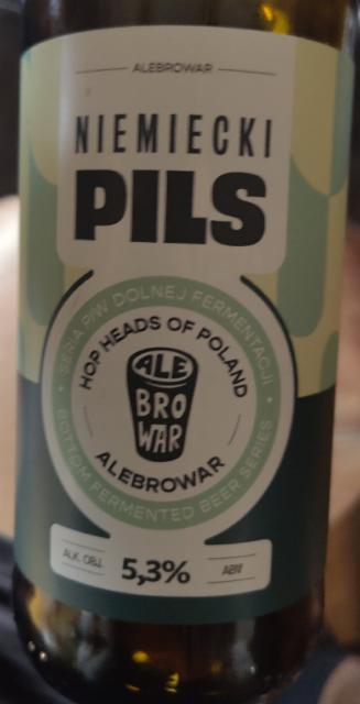 Niemiecki Pils Ale Browar 5.3%, AleBrowar, Poland