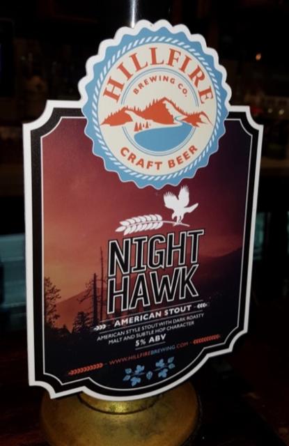 Night Hawk 5.0%, Hillfire Brewing Co., England