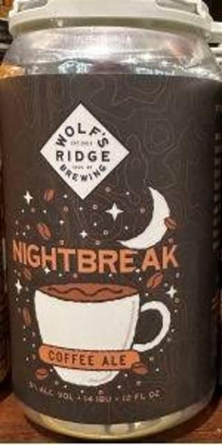 Nightbreak 5.0%, Wolf's Ridge Brewing, United States