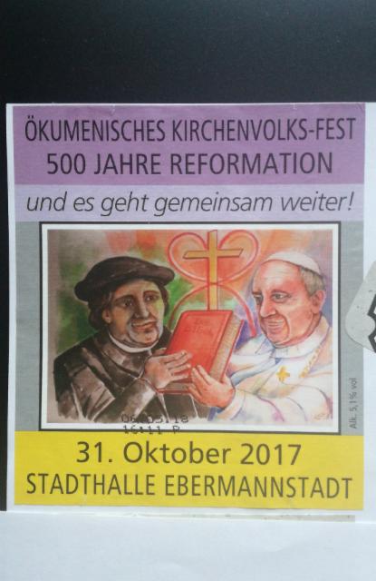 Ökumenisches Kirchenvolks-fest 500 Jahre Reformation 5.1%, Nikl-Bräu, Germany
