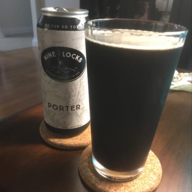 Nine Locks Porter 5.0%, Nine Locks Brewing Co, Canada