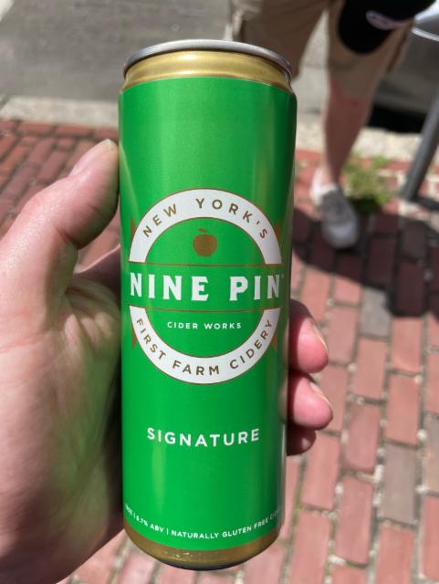 Nine Pin Cider 6.7%, Mad Jack Brewing @ The Van Dyck Restaurant & Lounge, United States