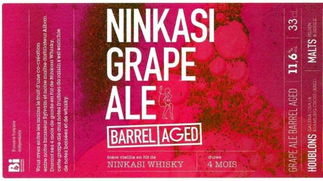 Ninkasi Grape Ale Barel Aged 11.6%, Ninkasi Fabriques, France