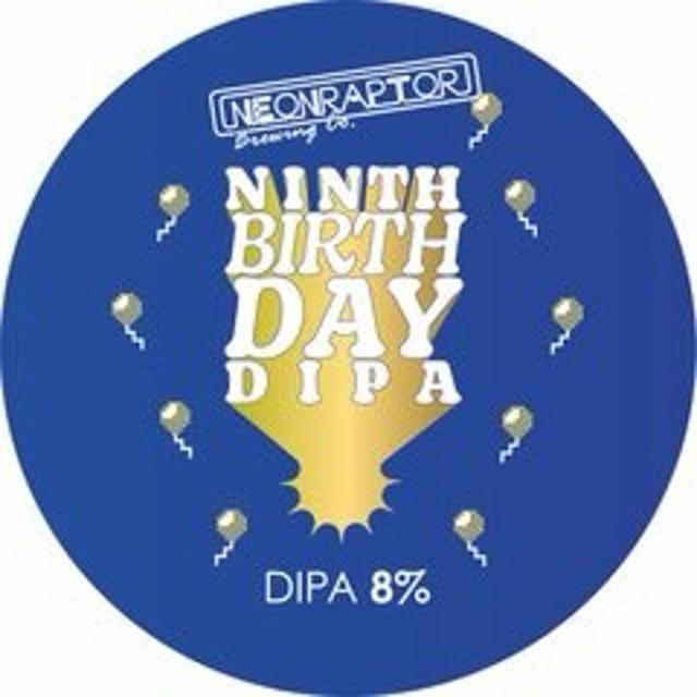Ninth Birthday DIPA 8.0%, Neon Raptor Brewing Co., England