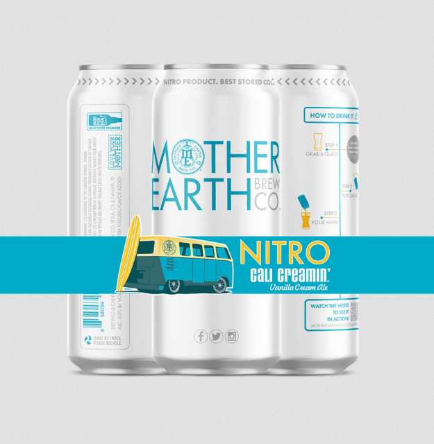 Nitro Cali Creamin' 5.2%, Mother Earth Brew Company, United States